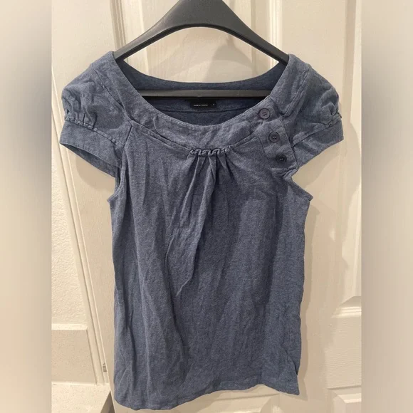 BCBG Max Azria Scoop Neck Top Small - Picture 2 of 3